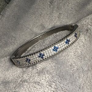 Elegant Silver and Blue Bracelet for gigi💙